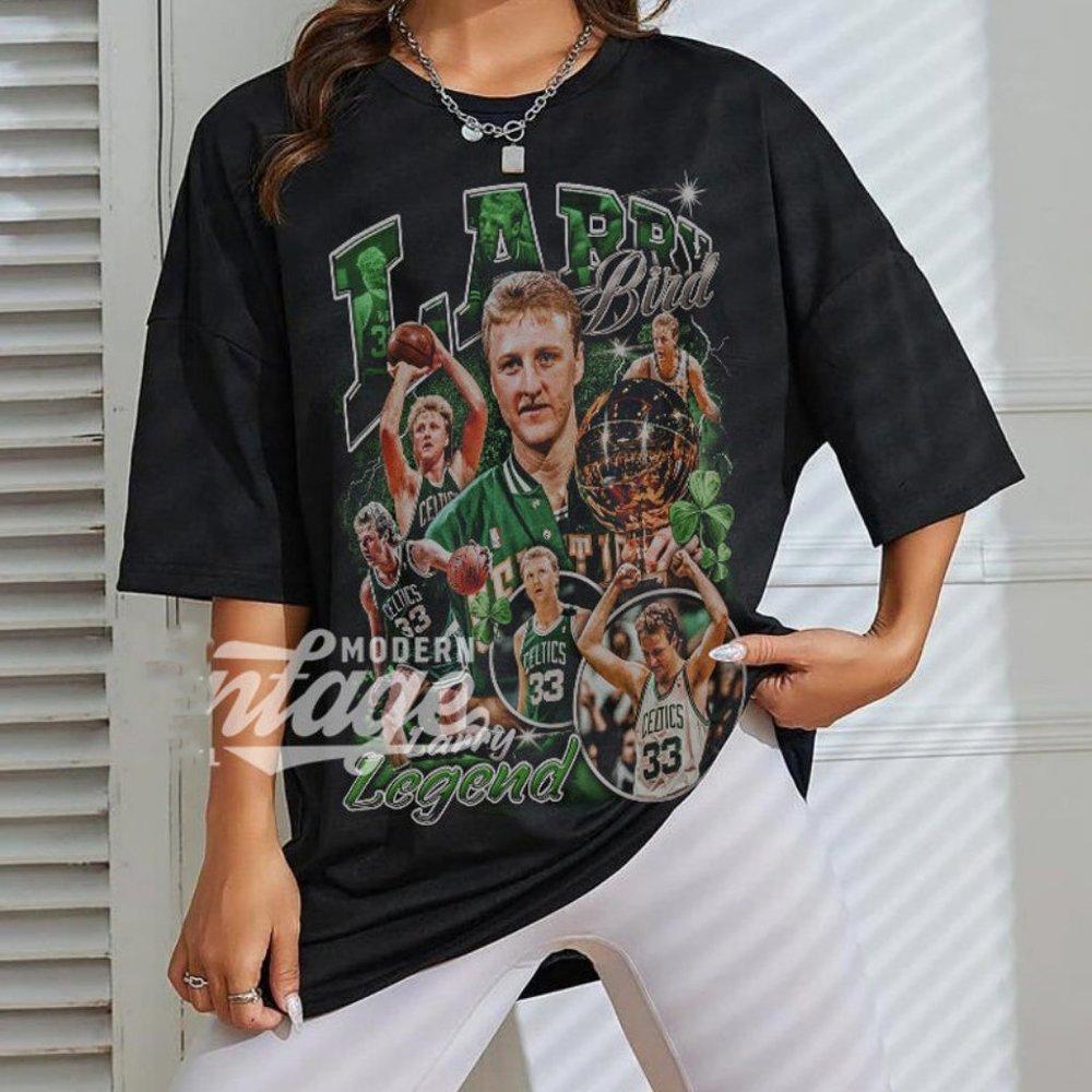 Larry Bird Shirt, Basketball Shirt, Classic 90S Graphic Tee, Unisex,   Boo